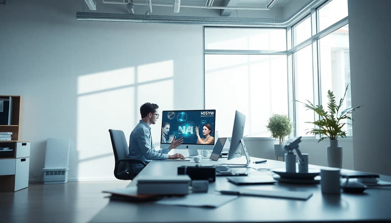 Innovative workspace showcasing NSFW AI image generation technology in action.
