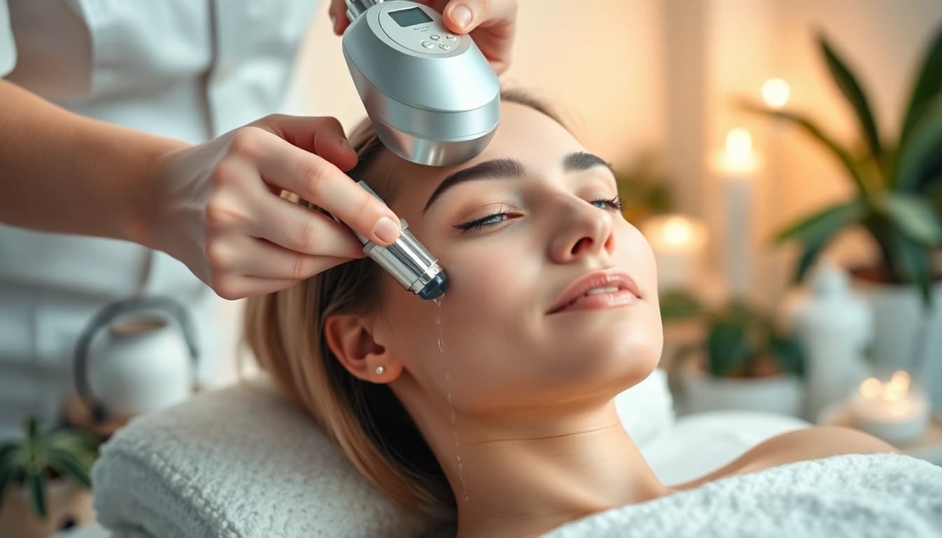 Experience Hydrodermabrasion near me at a serene spa with expert treatment.