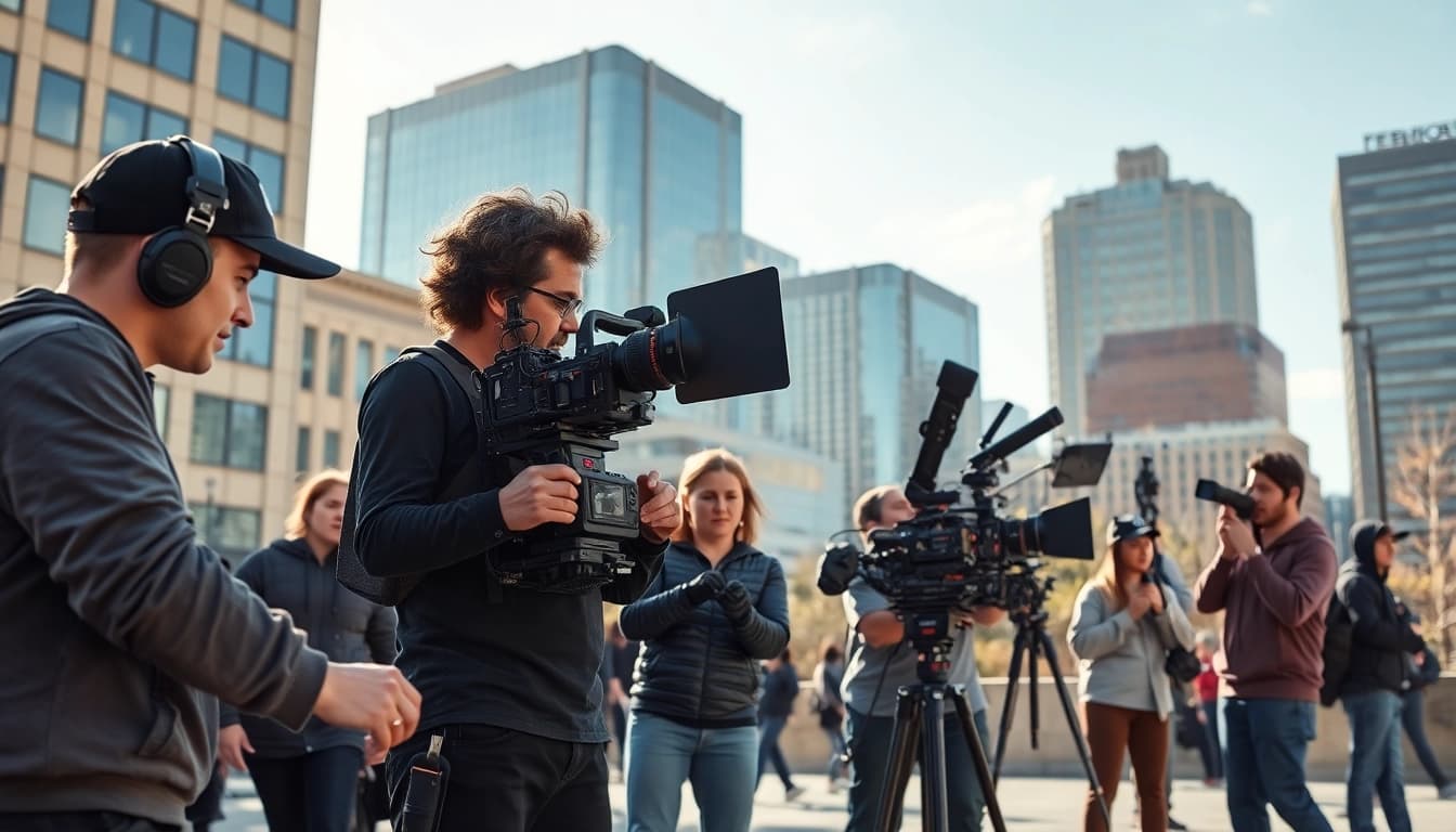 Produce creative projects with leading edmonton production companies capturing dynamic urban scenes.