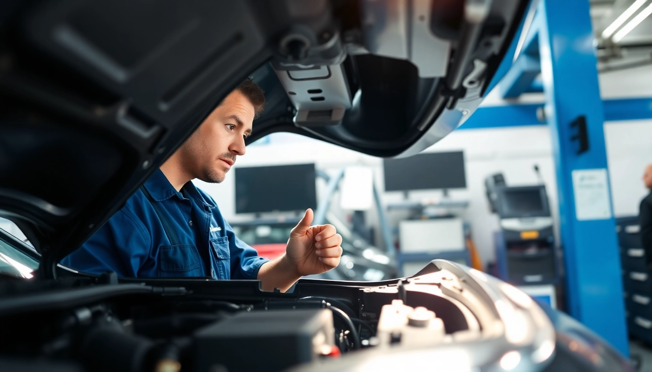 Mechanic ensuring vehicle maintenance for an extended car warranty.