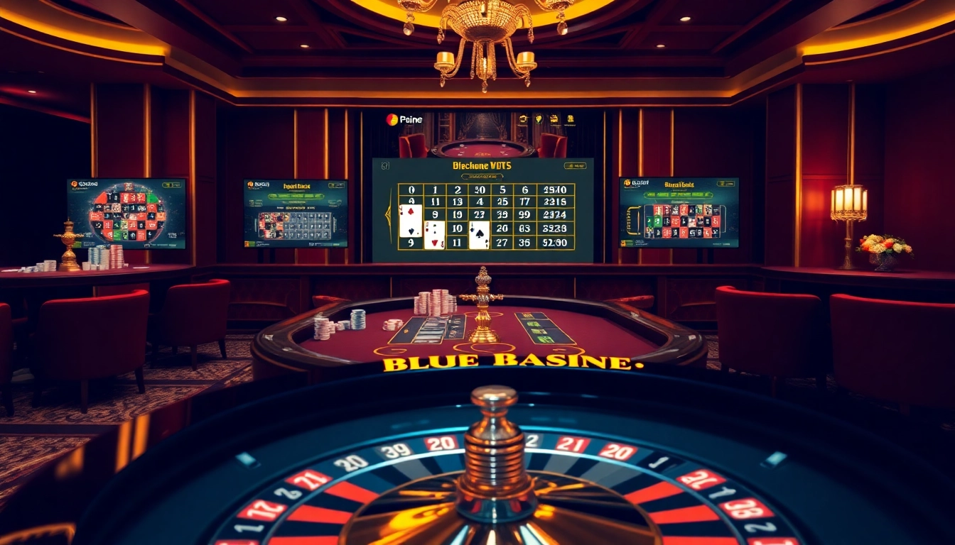 Découvrez l'excitation du casino en ligne Français avec des jetons de poker vibrants et des roues de roulette.