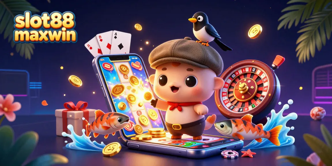 Ikuti aksi seru slot88 maxwin dengan karakter dinamis dan elemen kasino berwarna-warni.