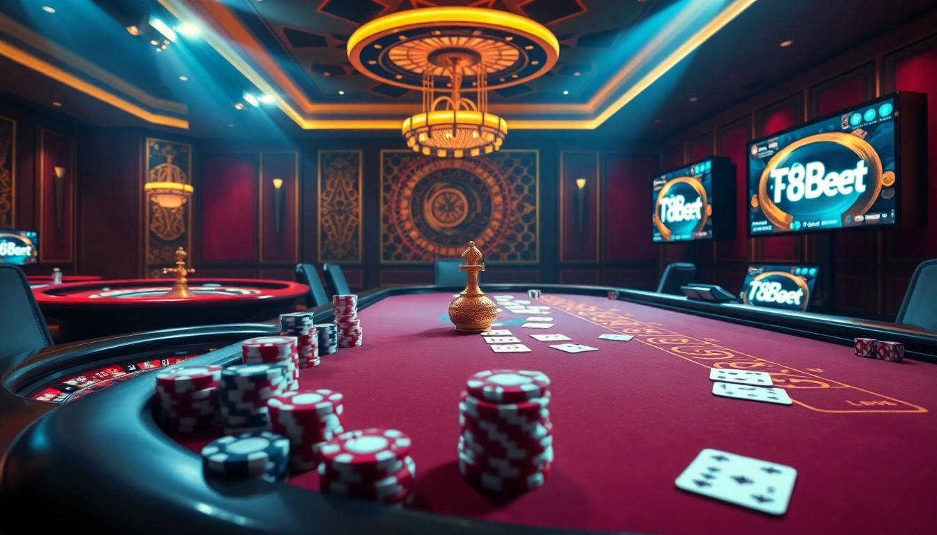 Tại F8bet offers a thrilling casino experience with vibrant poker tables and exciting games.