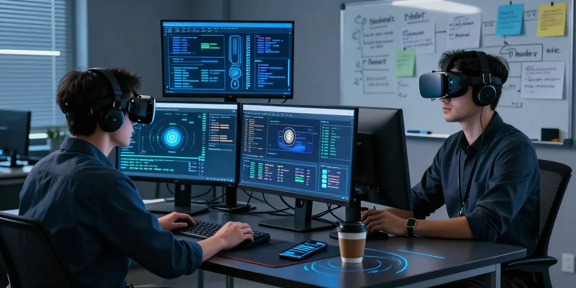 Cybersecurity expert analyzing cryptocurrency recovery solutions to recover stolen cryptocurrency in a high-tech office.