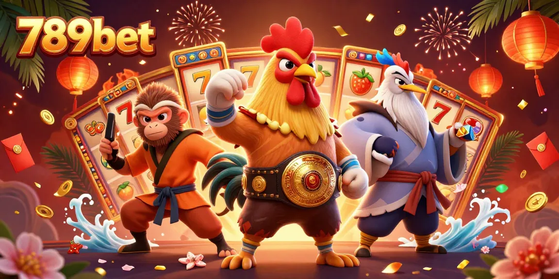 Spin the reels and win with 789bet in an exciting casino showdown illustration.