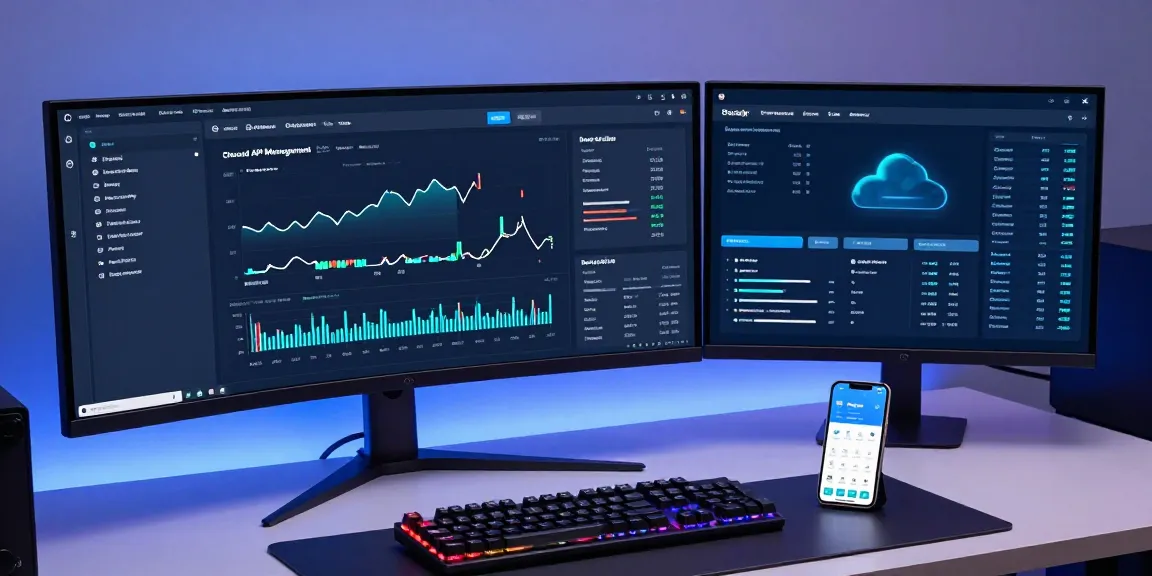 "Waygrid secure API management platform in a modern tech workspace"