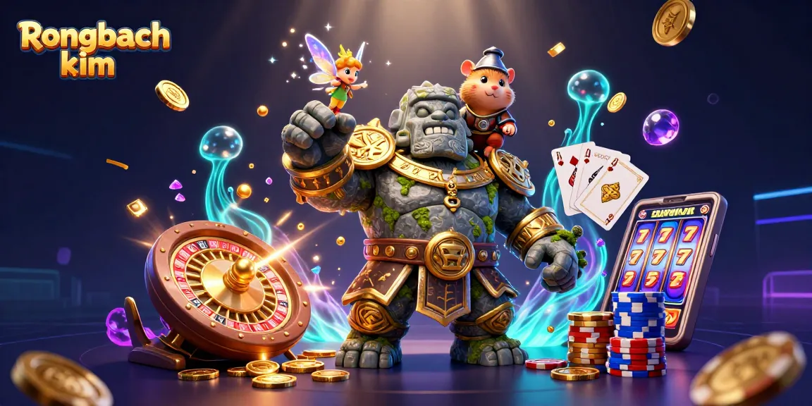 Experience the magic of Rongbach kim with lively 3D characters and vibrant casino elements!