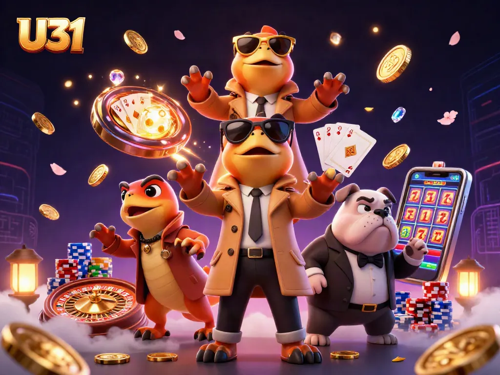 Experience exciting gameplay at U31 as three raptors try to sneak into a VIP casino lounge.