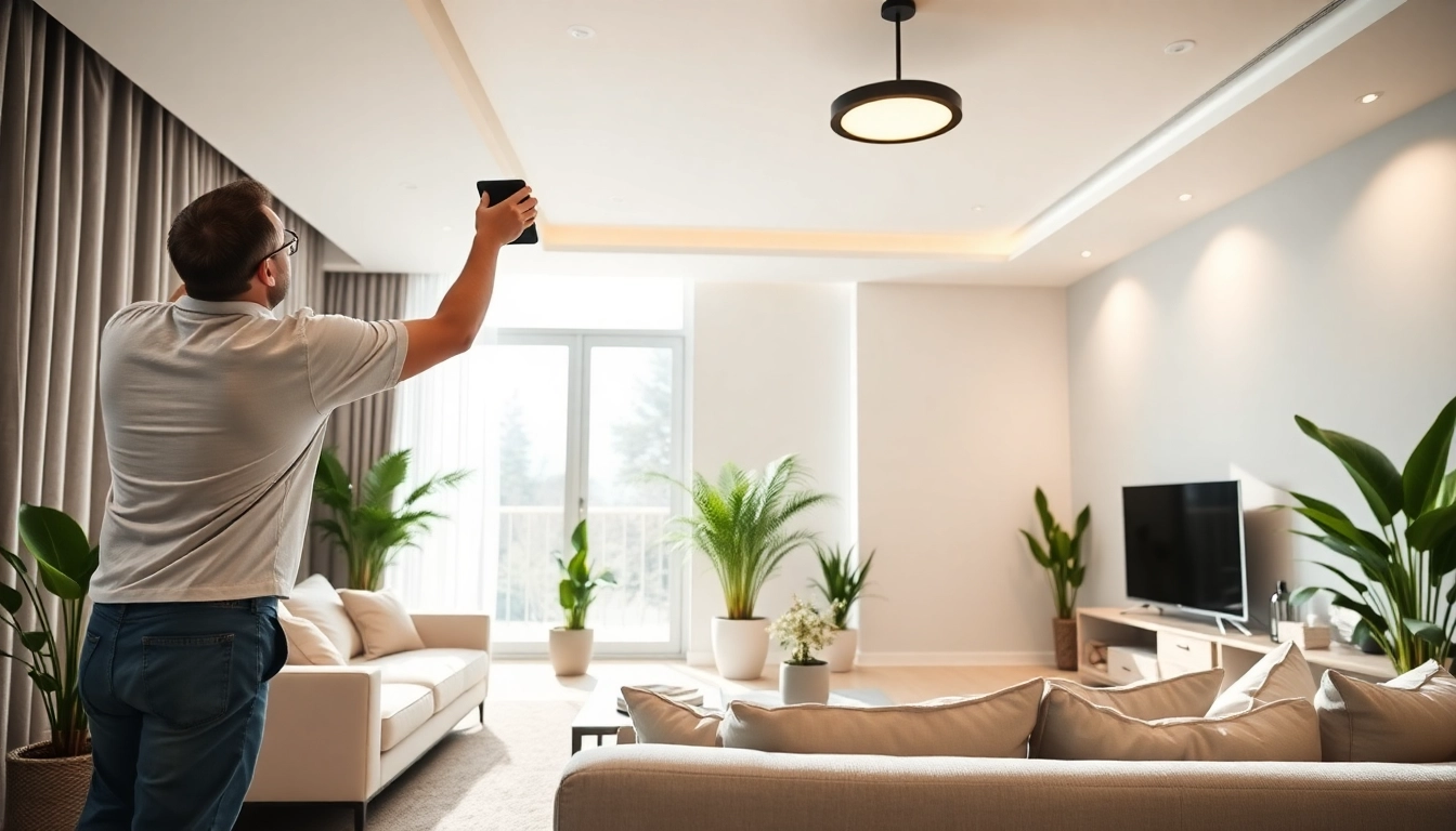 Sleek Illumination enhances a modern living room's ambiance with stylish fixtures and natural light.