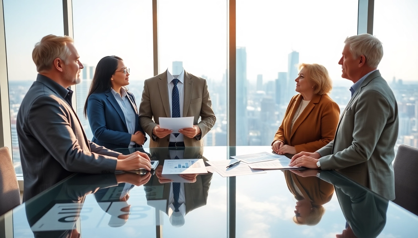 Advising on retirement planning San Antonio with a professional and diverse couple in an inviting office.