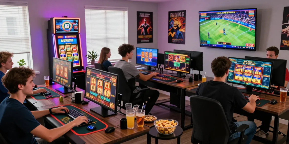 Players engaged in exciting online gaming at casinos not on Gamstop, showcasing vibrant gaming atmosphere and top games from https://oadbyremembers.org.uk.