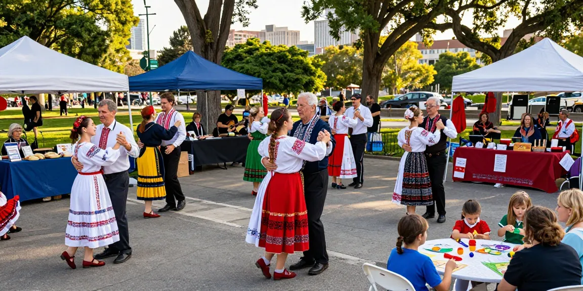Gathering at Polish cultural festival in San Francisco, showcasing community spirit and heritage at https://www.sfpol.com/.