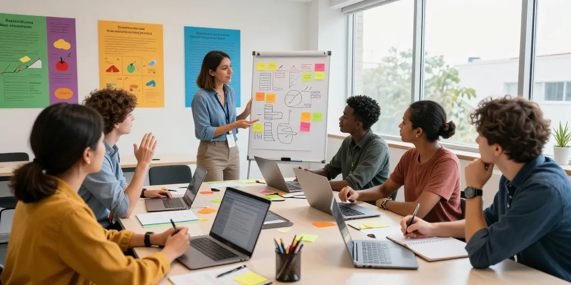 Entrepreneurs collaborating at a workshop, inspired by https://www.startsomethingpc.com with vibrant startup strategies.