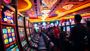 Slot gacor hari ini pada mesin slot yang menang di kasino yang ramai.
