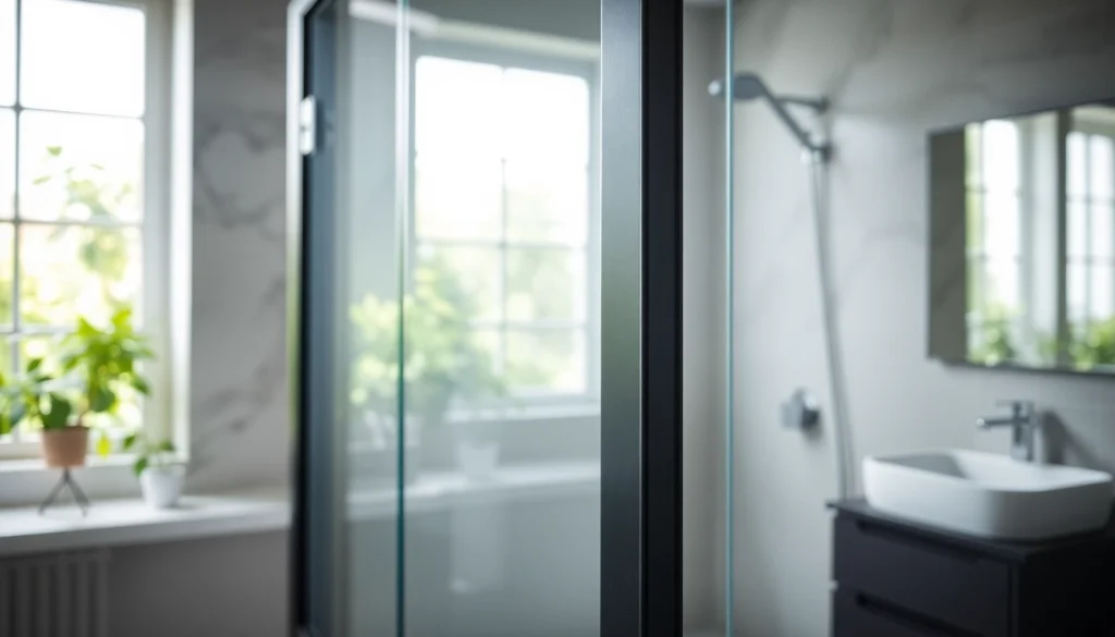 Admirez la paroi de douche 150x200 élégante et moderne avec un cadre noir mat.