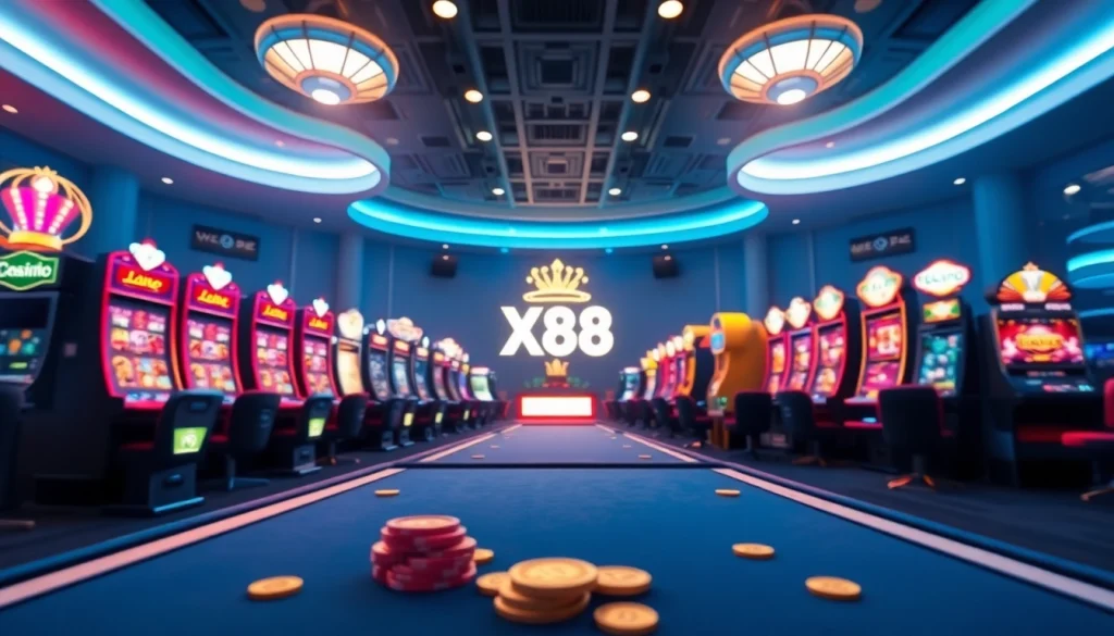 Engaging scene featuring link vào XX88, showcasing a modern online casino interface for immersive gaming experience.