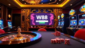 Trải nghiệm cơ hội cá cược hấp dẫn với liên kết truy cập W88 độc quyền tại một casino trực tuyến sang trọng.