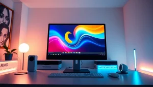 Explore advanced features of nano banana in a vibrant, modern digital workspace.