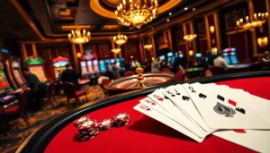 Engaging in thrilling poker gameplay at 78win casino with vibrant chips and cards.