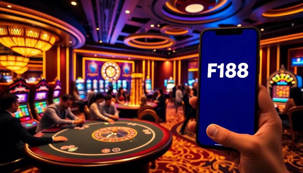 F168 players celebrating a winning moment at a luxurious casino table.