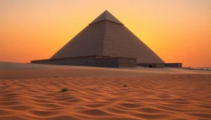 View of the Great Pyramid of Giza highlighting its historical features and majestic structure piraminds.