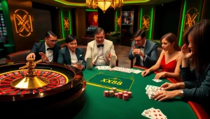 Experience thrilling gameplay and luxury at XX88's online casino with engaging roulette action.