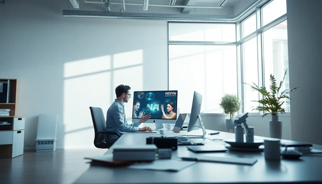 Innovative workspace showcasing NSFW AI image generation technology in action.