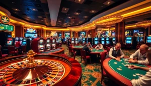 Rasakan sensasi Datuk Win dengan pemain yang merayakan kemenangan di lingkungan kasino yang penuh warna.