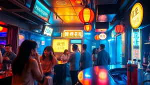 제주도 야경, 제주도유흥, 생동감 넘치는 노래방과 화려한 색상과 흥미로운 분위기를 가진 셔츠룸을 특징으로 합니다.