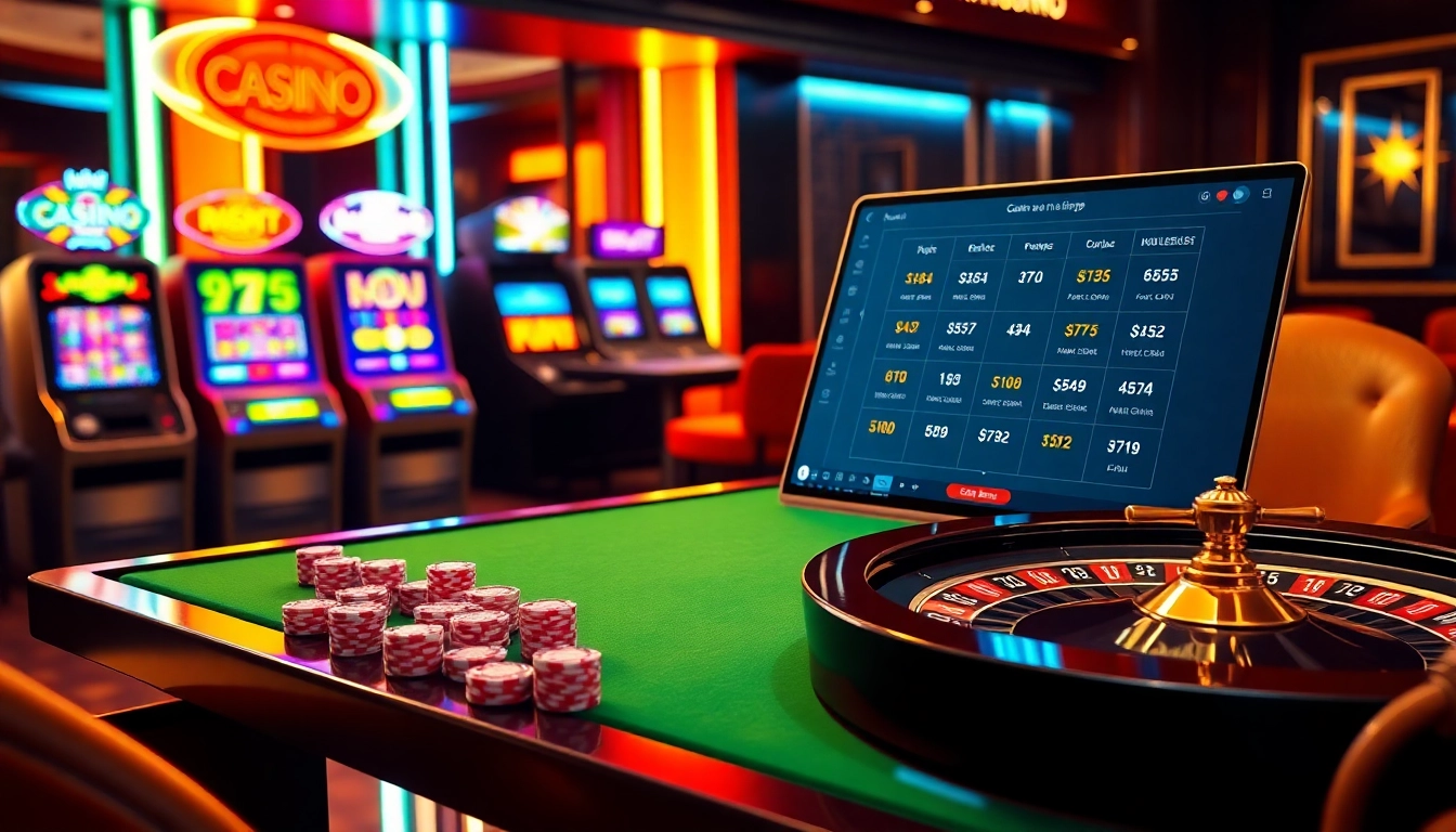 Découvrez le frisson du casino en ligne Français avec des graphismes éclatants de machines à sous et de tables de poker.