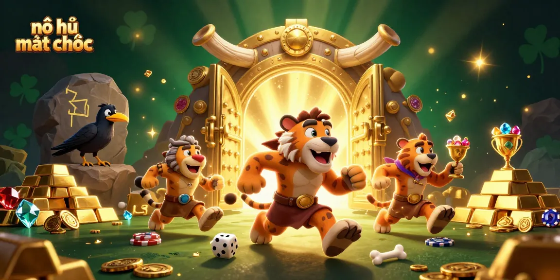 Spin to win with nổ hũ mạt chược in a vibrant, dynamic casino scene filled with treasures.