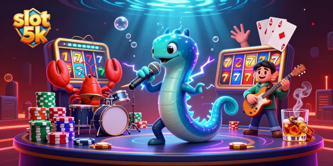 Experience thrilling wins with slot 5k in a lively underwater casino scene.
