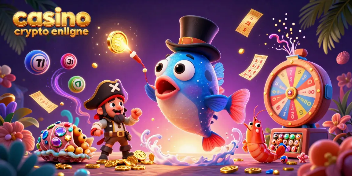 Collection de jeux fascinants au casino crypto en ligne avec des personnages colorés et des éléments interactifs.