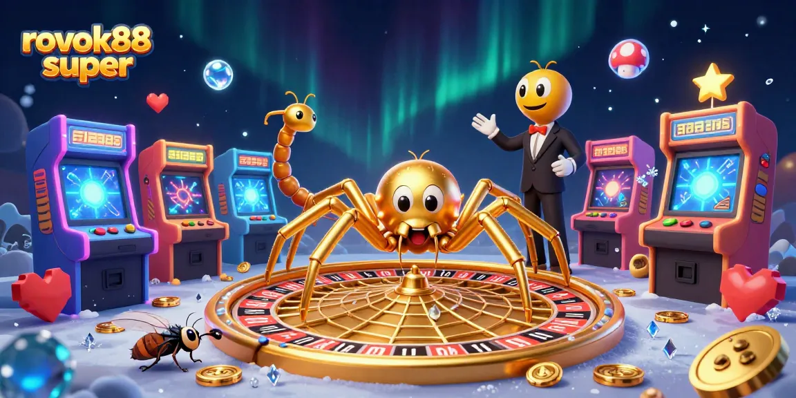 roko88 super experience thrilling bets with golden spider and centipede at roulette wheel
